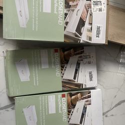 Three brand New White Drawers.
