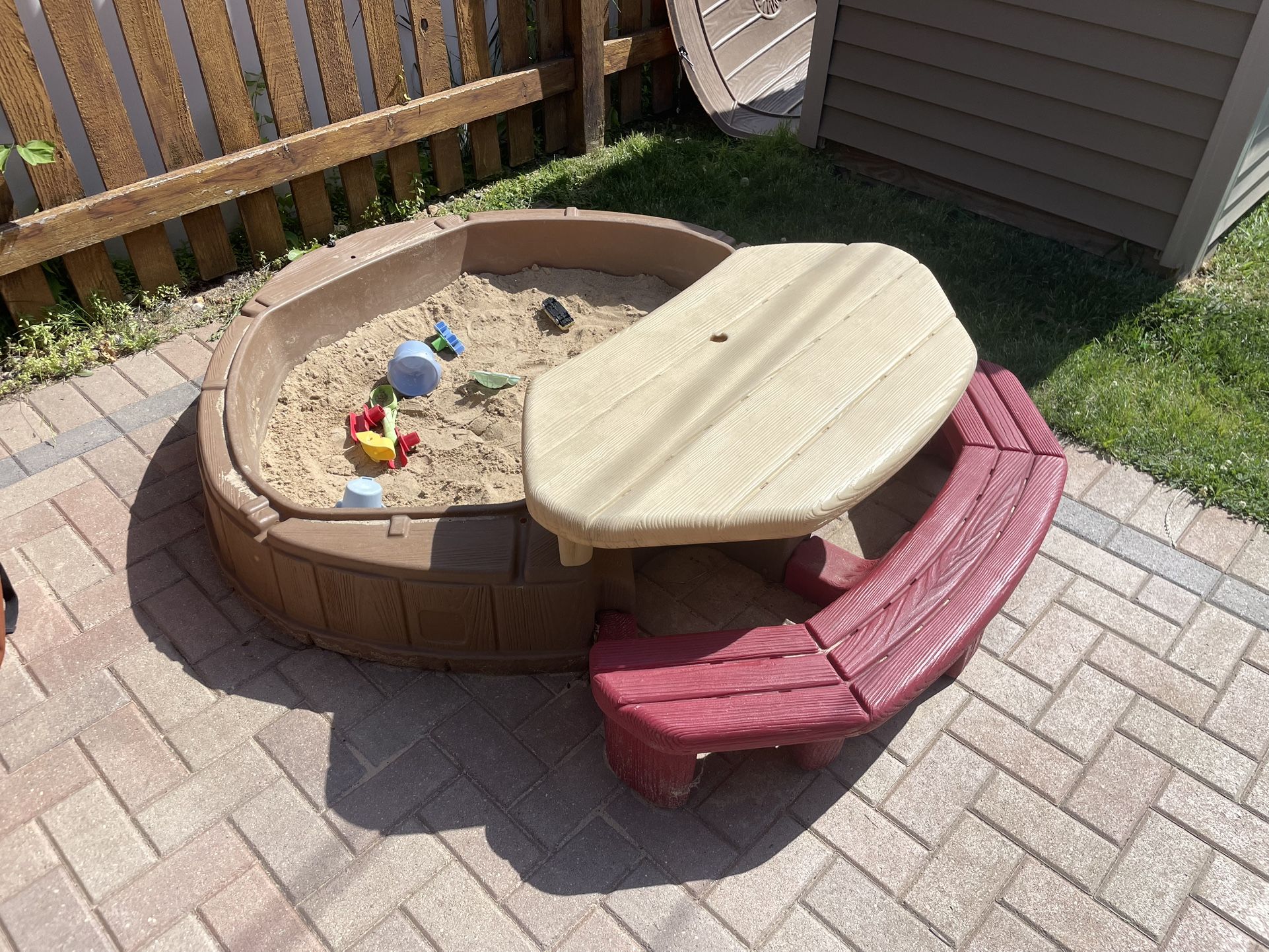 Sandbox With Bench