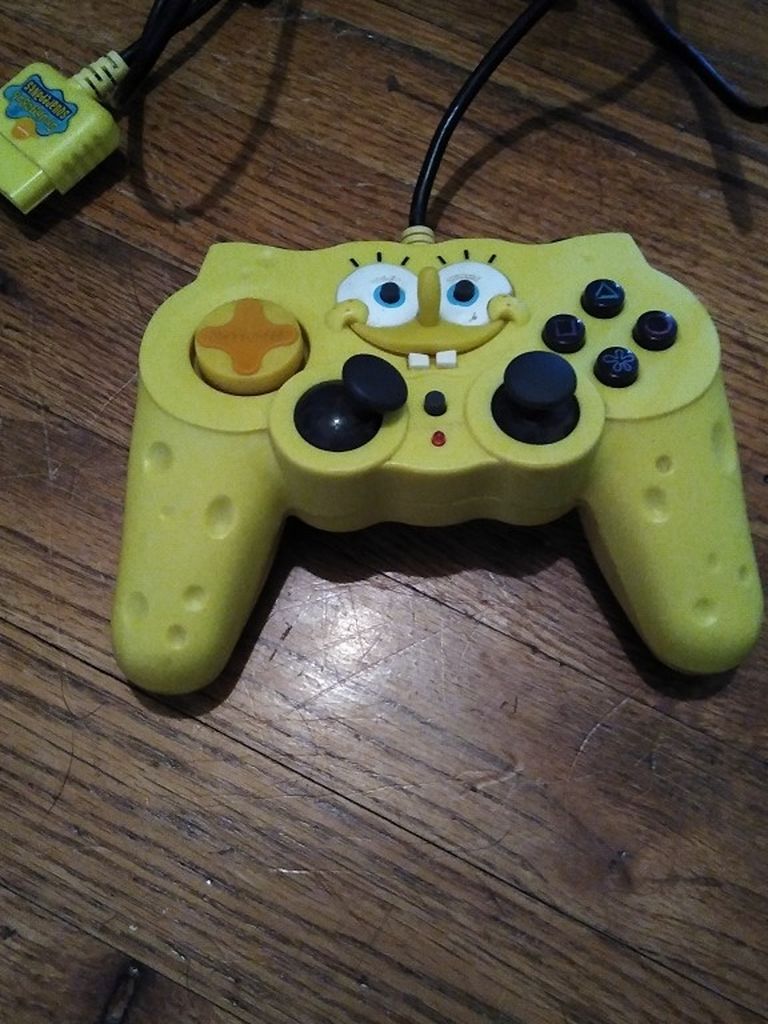 Nickelodeon SpongeBob SquarePants PlayStation 2 PS2 Yellow Controller