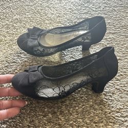 Girls Black Heels