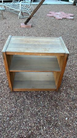 Wood shelves