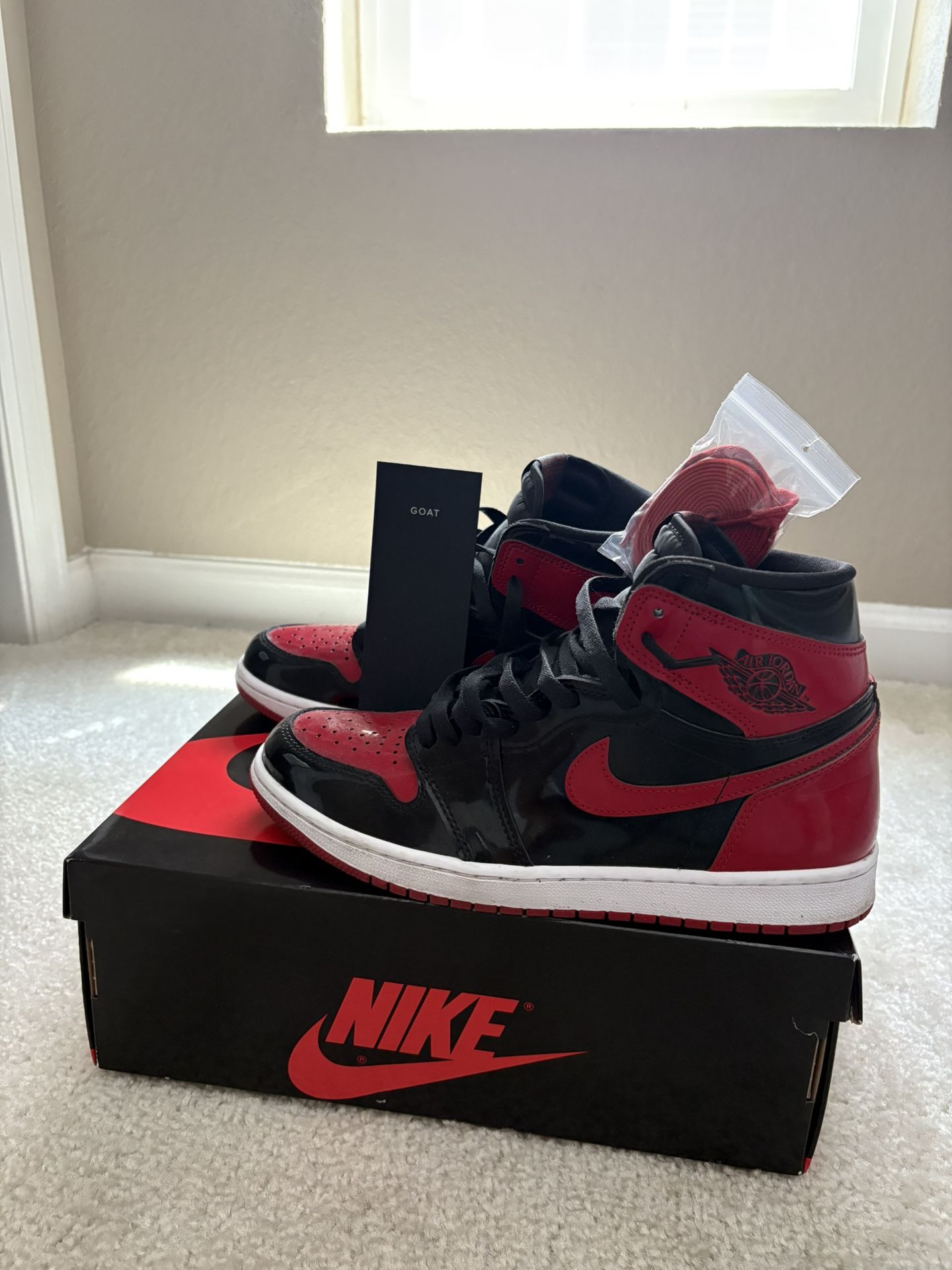 Jordan 1 Retro High OG ‘Bred Patent’ - Size 10