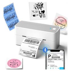 Phomemo Bluetooth Shipping Label Printer, 241BT 4X6 Wireless Thermal Label Printers for Small Business, Label Printer for Shipping Package, Compatible