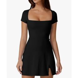 NWT • Square Neck Tennis Dress Size M