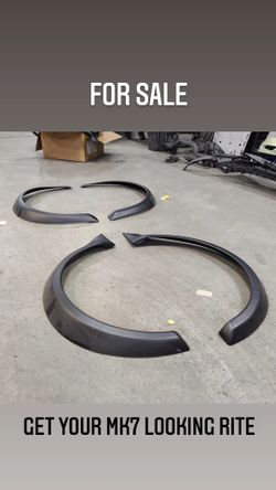  Widebody Fender Flares For VW MK7 Golf GTI Golf R