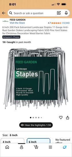 Landscape staples