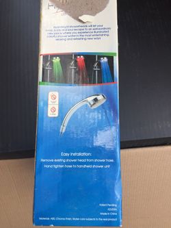 hydrobright led shower head