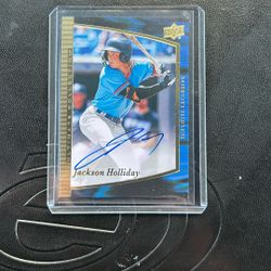 Jackson Holliday Signed Card