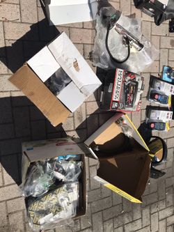 Sorted car parts and accessories