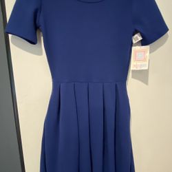 LulaRoe Blue Short Sleeve Dress
