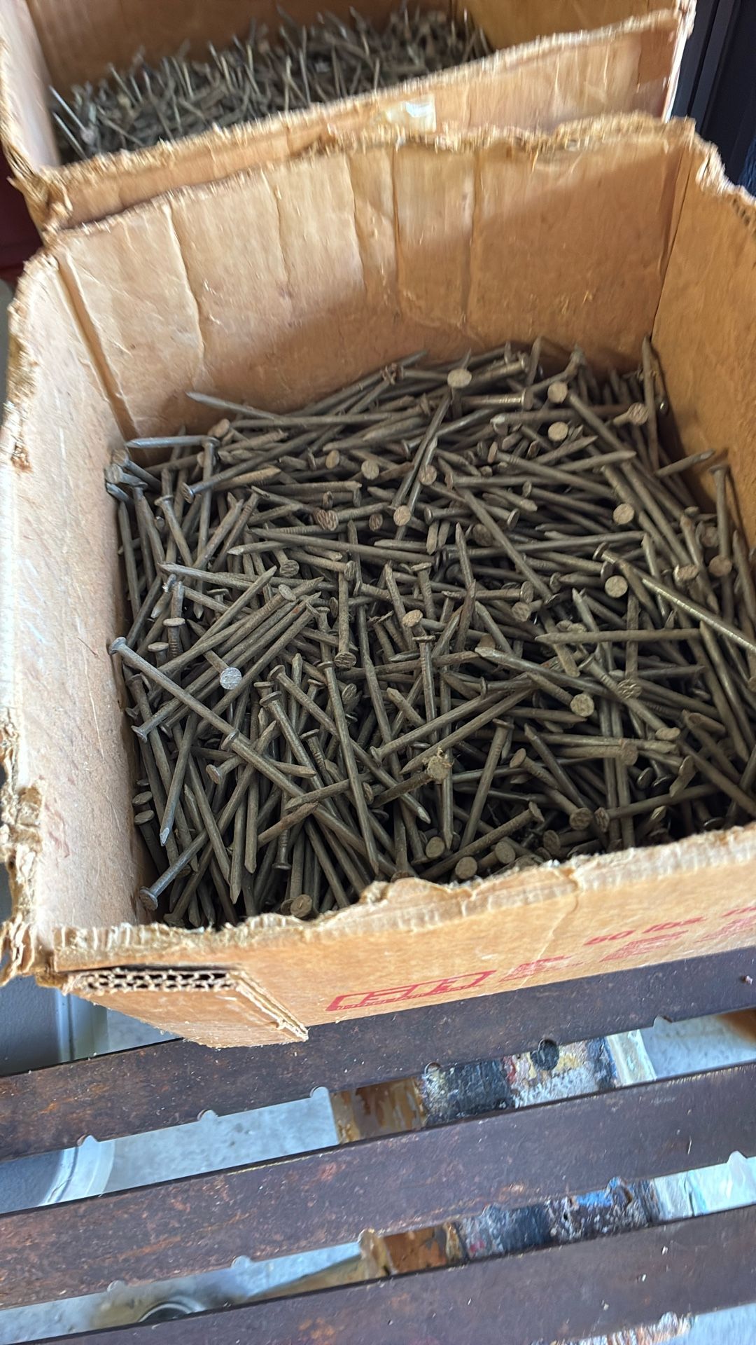 16 penny nails and eight penny nails half box each $25 each