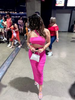 Two piece pink set