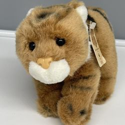 Gund world wildlife fund wwf baby tiger stuffed plush toy animal w/ tag 5051 8”