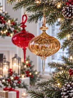 Christmas ornament onion glass
