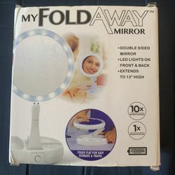 Lighted Double Sided Makeup Mirror