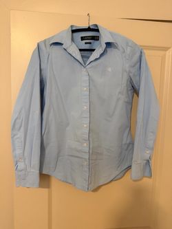 Lauren Ralph Lauren Blue Button-Up Shirt – Size M