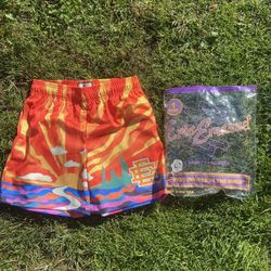 (Brand New) Nyc Sunset Yellow Eric Emanuel Shorts Men’s Large