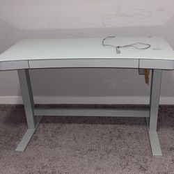 ⚡️ Costco Electric Standing Desk (White Glass Top) 