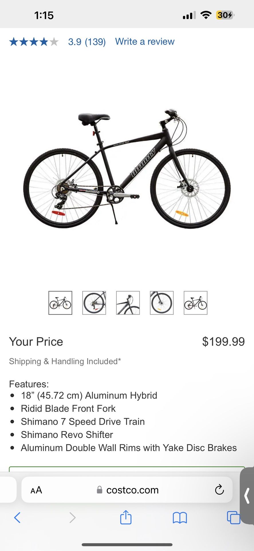 infinity boss three women's hybrid bike