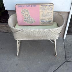 Antique Baby  Bassinet & Baby Sitter