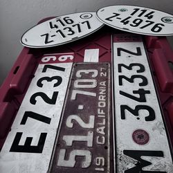 Old Vintage License plates $75 For All