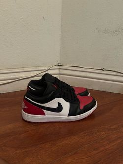 Air Jordan 1 Low 'Bred Toe 2.0' - Size 9.5 Men