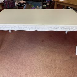 Large White Wood Table 