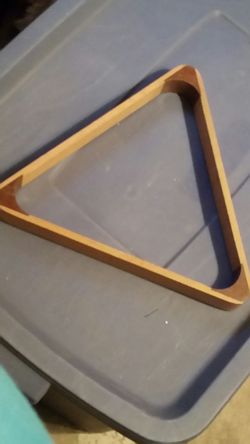 Bollard ball rack, wood triangle