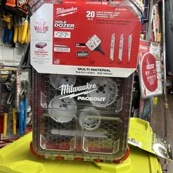 Milwaukee Hole Dozer Bi-Metal General Purpose Hole Saw and Reciprocating Saw Set with PACKOUT Case (20-Piece)