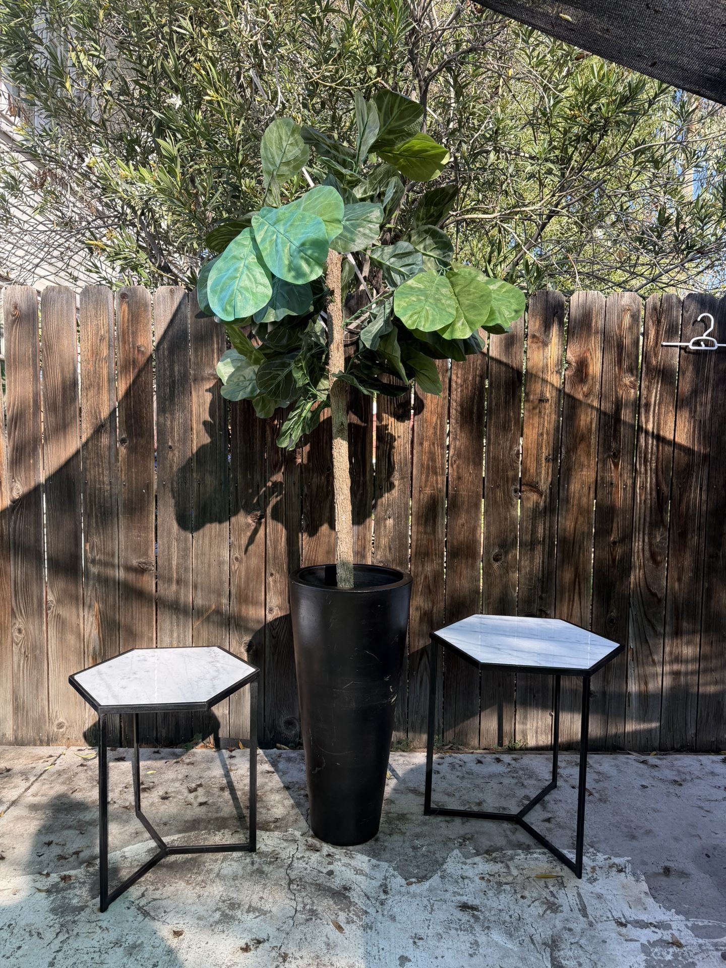 Furniture- Miscellaneous: Side Tables, Single Table, Plant 