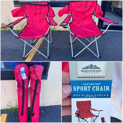 Portable Camping Chair. Chair in a Bag. Outdoor Folding Chair. Quad Chair. $15 each