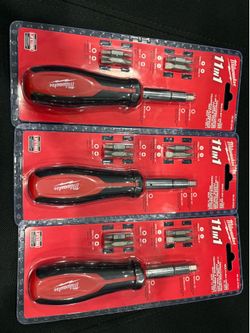New- Milwaukee 11 n 1 Screwdrivers (4ct)