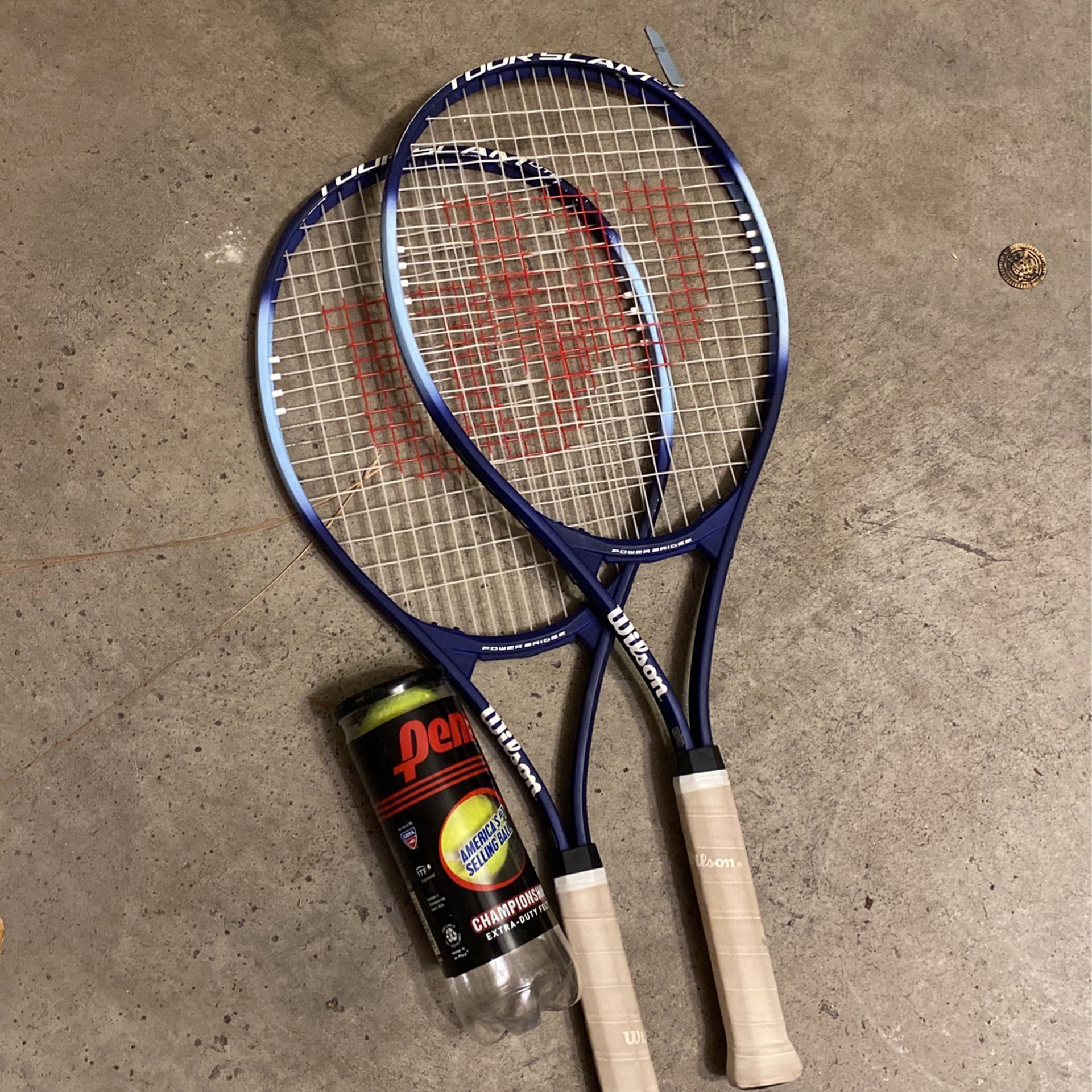 Wilson Power Bridge Tennis Rackets Balls 