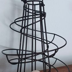 Unique Metal Pod Holder Stand, 12"T.