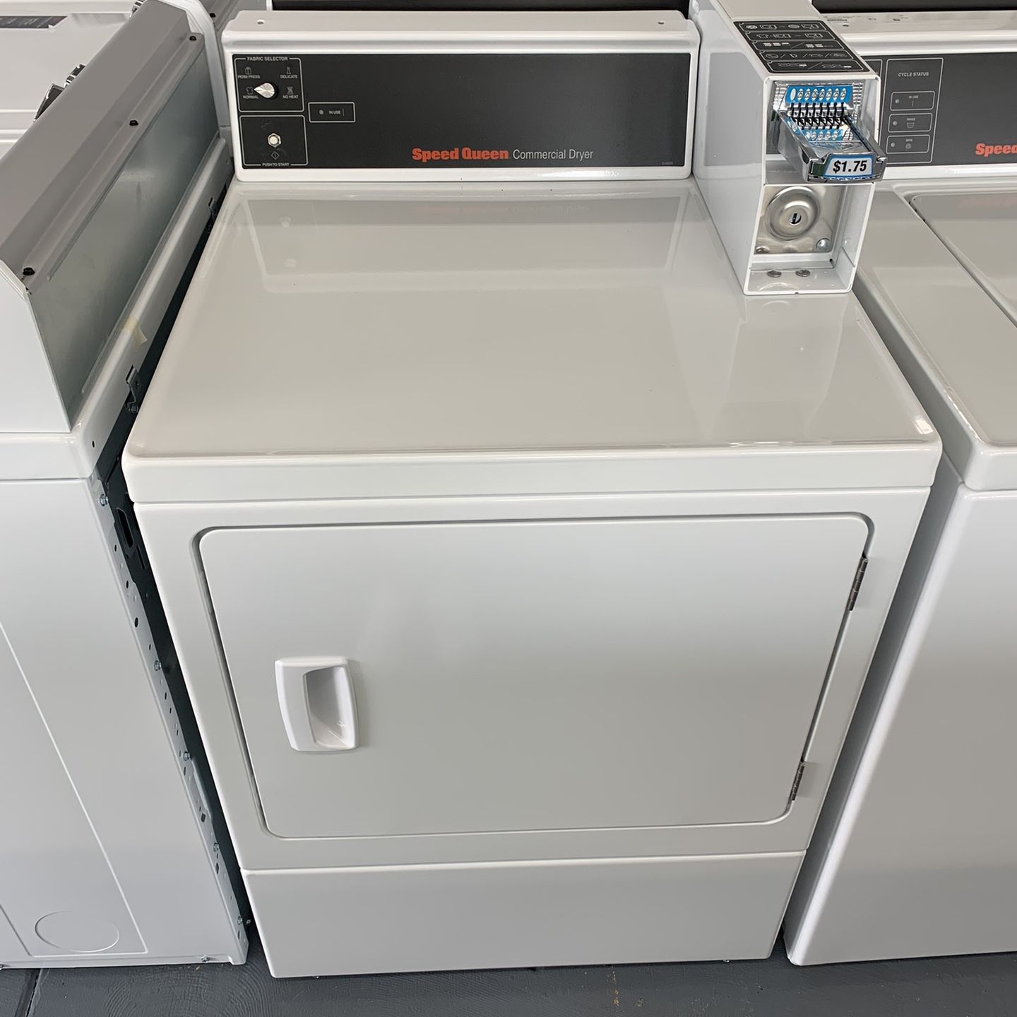 Speed Queen Commercial Front Load Dryer: White 7 Cu. Ft. Capacity, 4 Dry Cycles, Coin-Slide Control, Reversible Door $1,899 