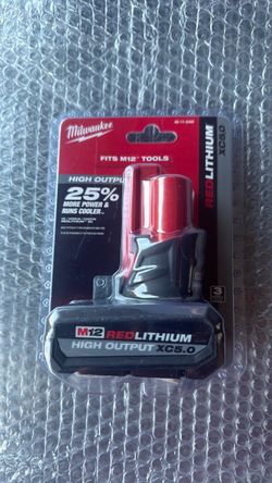Milwaukee M12 5.0 high output battery