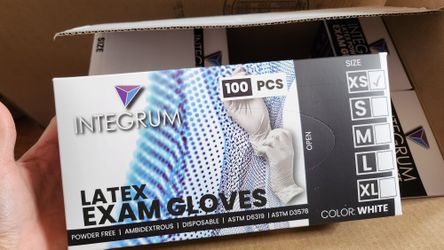 Integrum Disposal Exam Gloves XS White 1000 Pcs