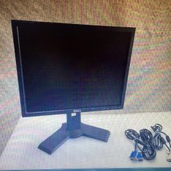 Dell 1908FPT 19-inch LCD PC Computer Monitor VGA DVI-D! 1280 x 1024