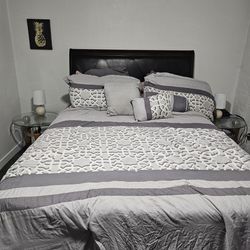 Queen Bed With Mattress & Box Spring