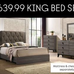 $639 KING BED SET