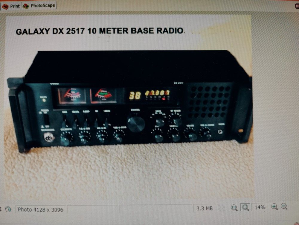 Galaxy DX 2517 10 Meter Base Radio