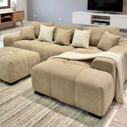 Cream Color Sectional Sofa L Shape New 