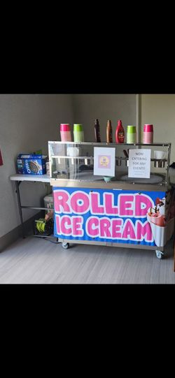 Double Pan Rolled Ice Cream Machine Commercial Grade