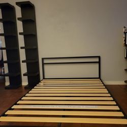 Platform Bed & Shelves