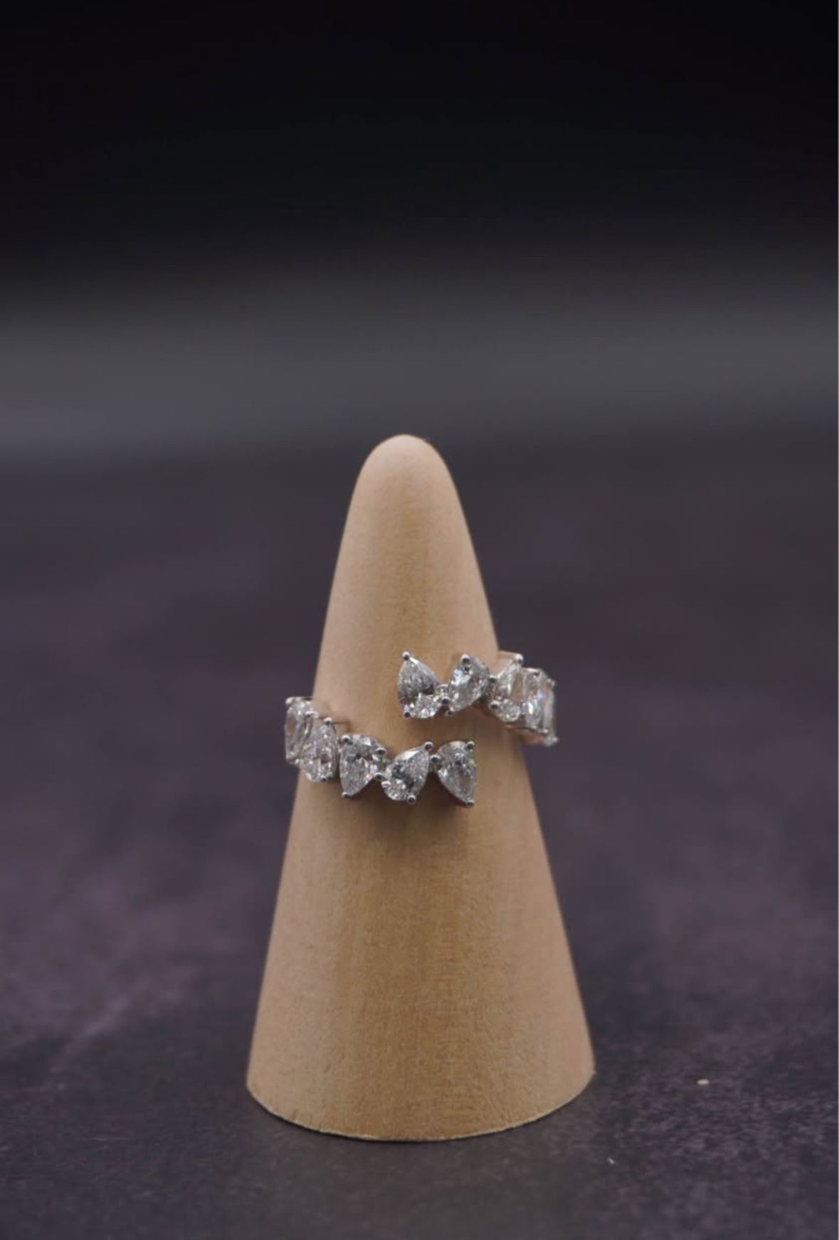 Pear Shape Lab Diamond Ring – 14K Gold | 2.79 CTW (LAB)