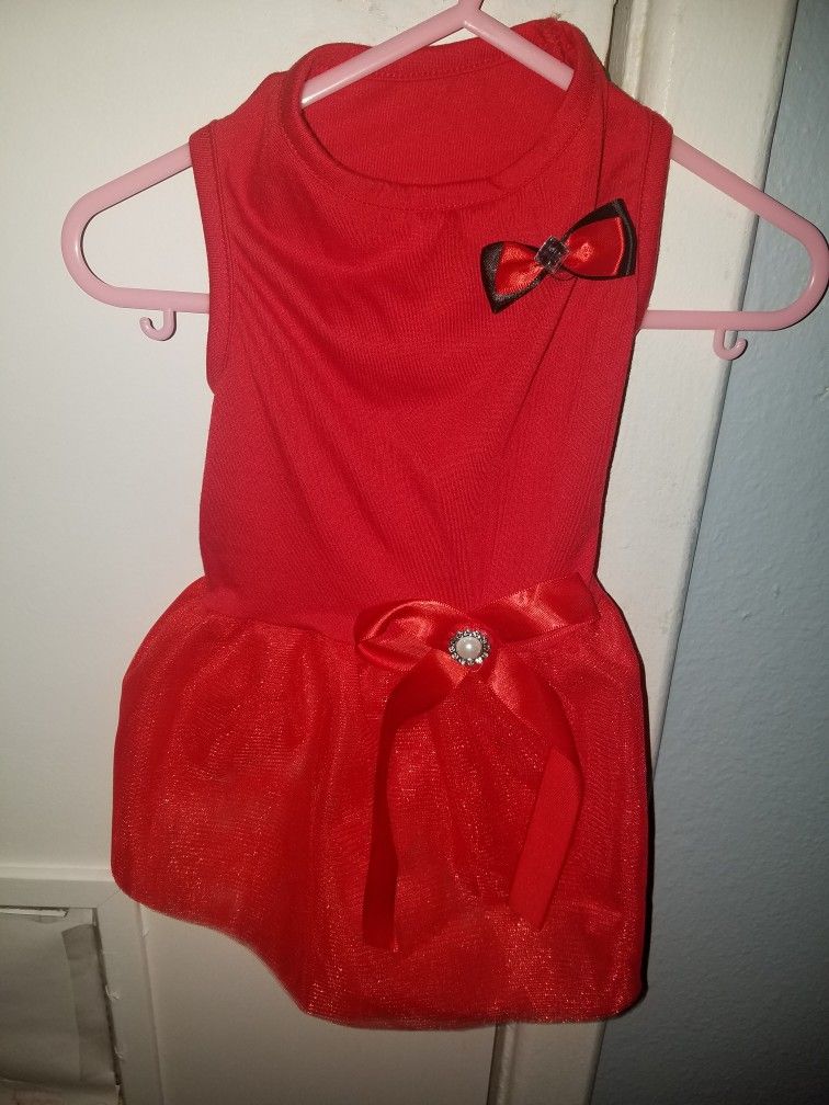 Red Dog Dress