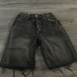 Evisu Distressed Denim Shorts