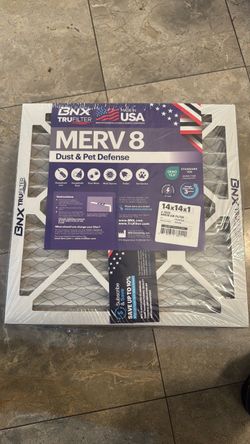BNX TruFilter MERV 8 Air Filter 14x14x1 6-Pack