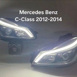 Mercedes Benz C-Class 2012-2014 Headlights 