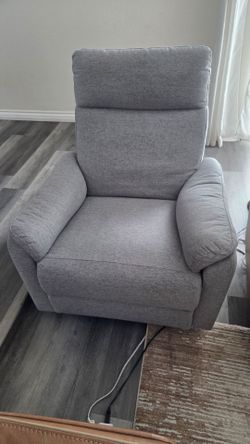 Frost Gray swivel recliner